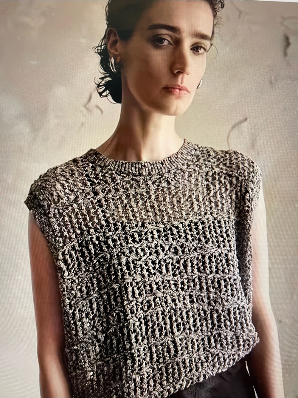 NWOT Chunky Open-Knit Sleeveless Sweater / Vest